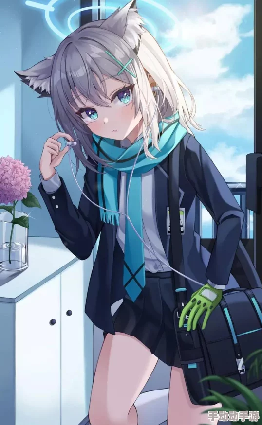 碧蓝档案：白子骑自行车的清新校园日常风光记