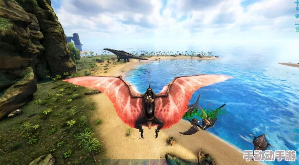 方舟生存进化手游：探索风神翼龙栖息地，寻找并制作稀有风神翼龙鞍