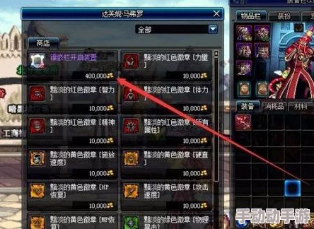 《地下城与勇士》中，揭秘哪些独特装备镶嵌着闪耀黄色徽章的奥秘