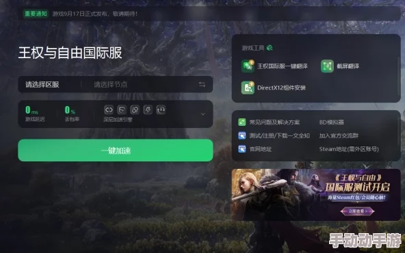 探索《王权与自由》国际服畅玩秘籍：加速器使用必要性及精选推荐分享