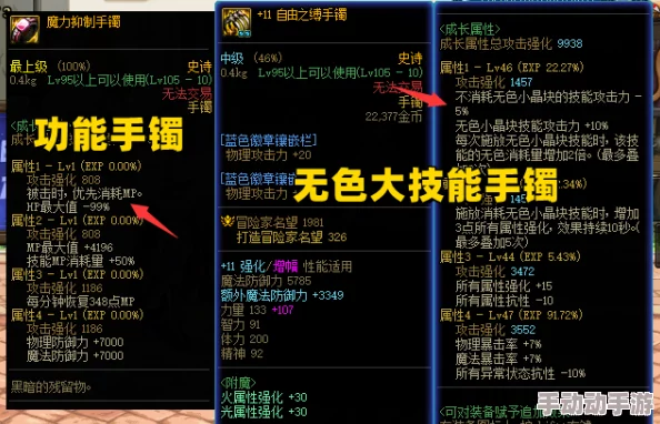 DNF玩家必知:改造手镯全面对比,哪一款属性加成最契合你的战斗风格? DNF玩家必知:改造手镯全面对比,哪一款属性加成最契合你的战斗风格?