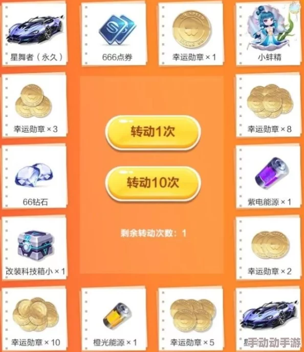 QQ飞车手游盛惠来袭！10月14日启动幸运轮盘，40连抽锁定永久炫酷A车大奖！