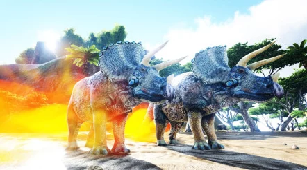 方舟生存进化:策略性驯服三角龙,掌握史前巨兽的力量与忠诚 方舟生存进化:策略性驯服三角龙,掌握史前巨兽的力量与忠诚