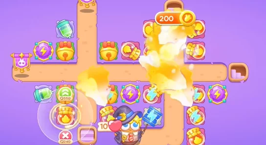 保卫萝卜4阿波与魔法宝藏第68关怎么过-阿波与魔法宝藏第68关图文通关攻略